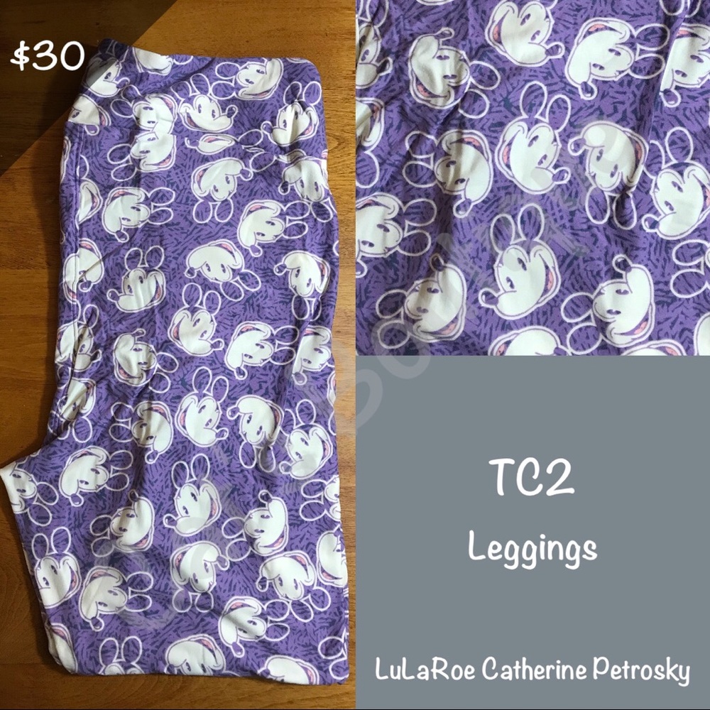 NWT TC2 LuLaRoe Collection for Disney Leggings
